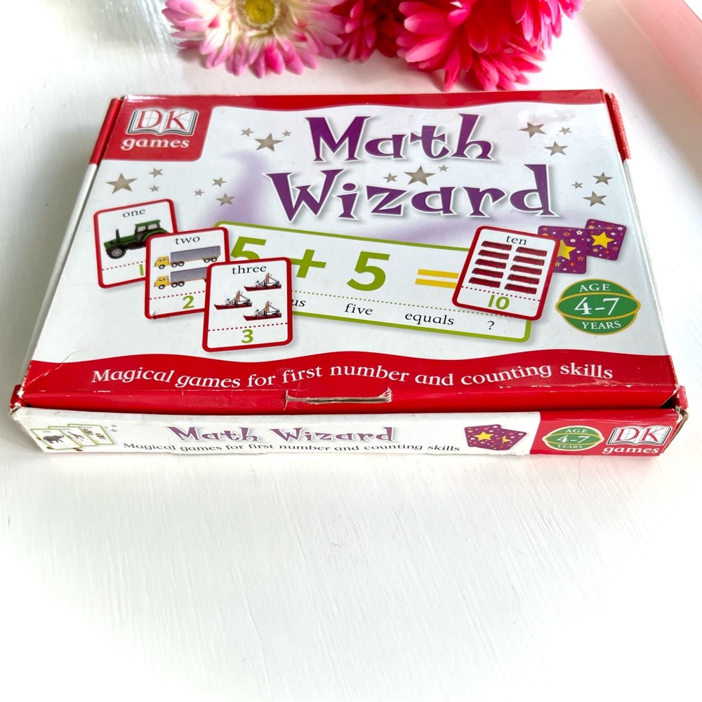 Math Wizard Numbers Counting Card Game Kids Mathematics Learning Flashcards Set - Picture 14 of 15